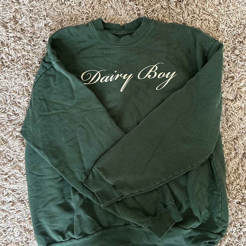 Dairy Boy Green Sweatshirt